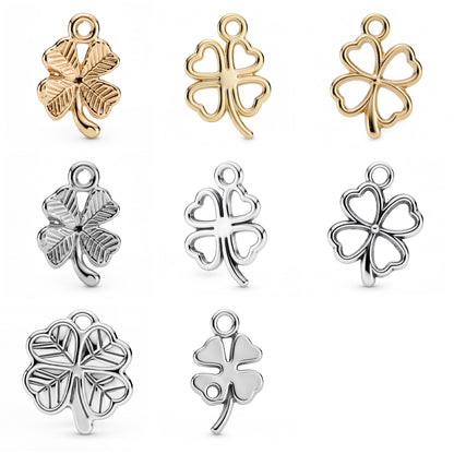 Lucky Heart Alloy Pendant Featuring Electroplated Craftsmanship In Retro Style Jewelry Accessories