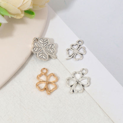 Lucky Heart Alloy Pendant Featuring Electroplated Craftsmanship In Retro Style Jewelry Accessories