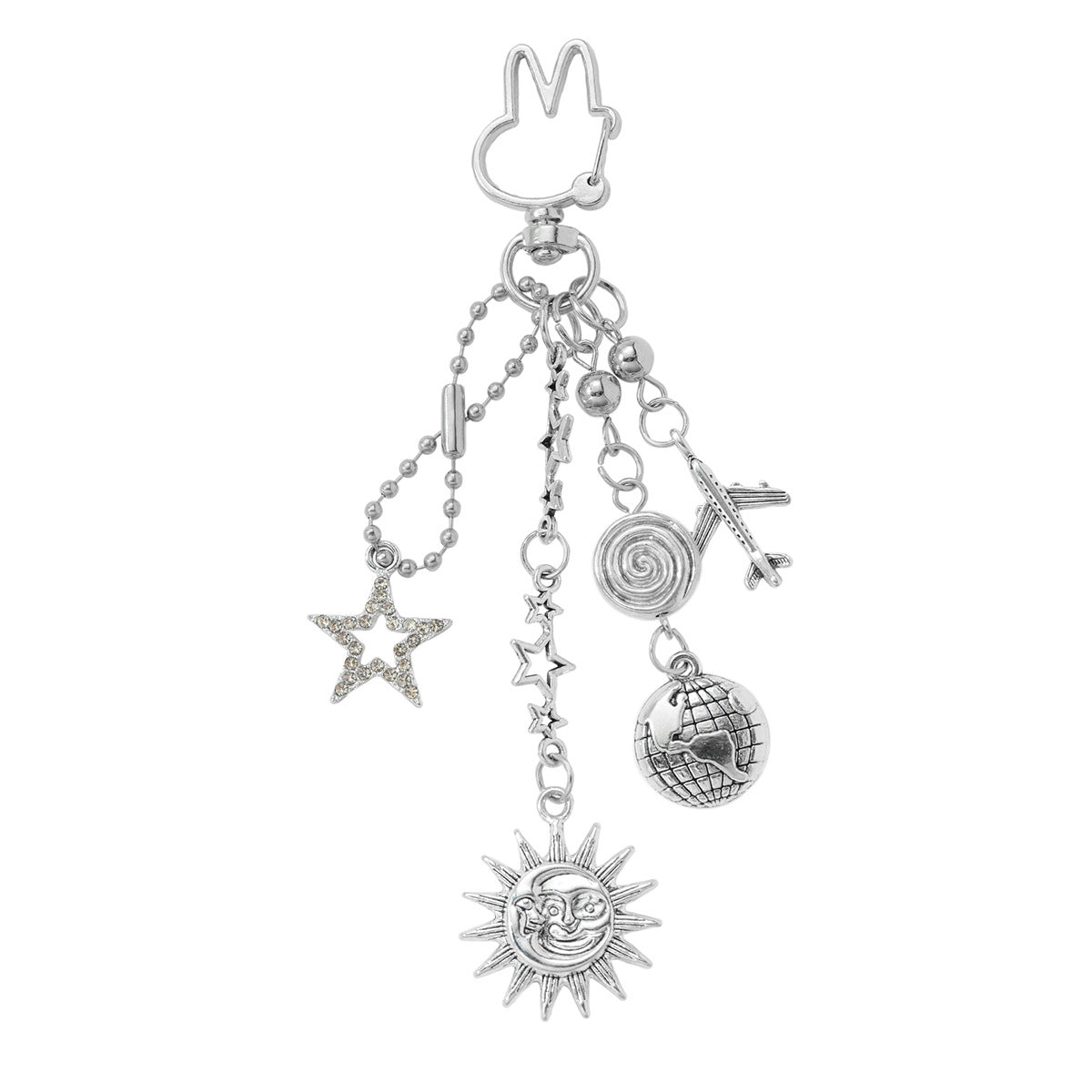 Silver Cross Key Chain Made Of Durable Alloy