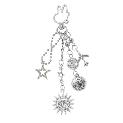 Silver Cross Key Chain Made Of Durable Alloy