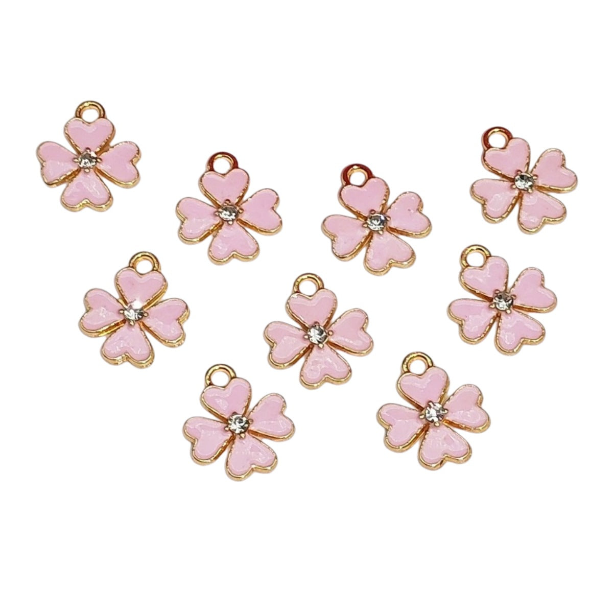Lucky Heart Pendant In Alloy With KC Golden Plated Finish Featuring Enamel Craftsmanship, Sweet Style In Multicolor Jewelry Accessories