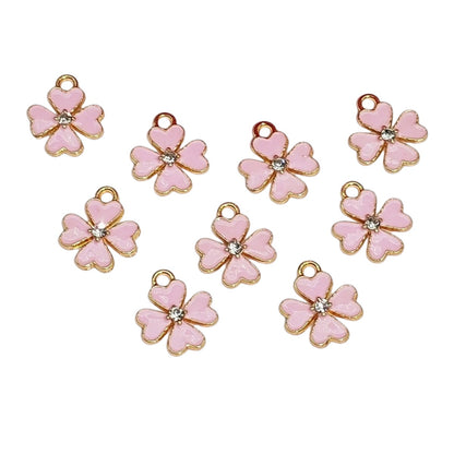 Lucky Heart Pendant In Alloy With KC Golden Plated Finish Featuring Enamel Craftsmanship, Sweet Style In Multicolor Jewelry Accessories