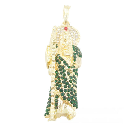 Faith Pendant In Gold Electroplated Alloy Featuring Elegant Design