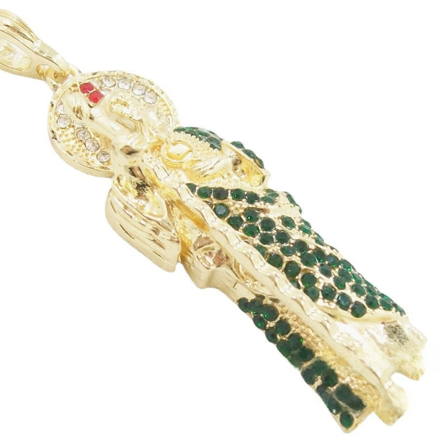 Faith Pendant In Gold Electroplated Alloy Featuring Elegant Design