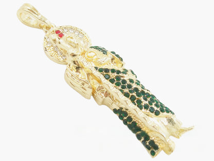 Faith Pendant In Gold Electroplated Alloy Featuring Elegant Design