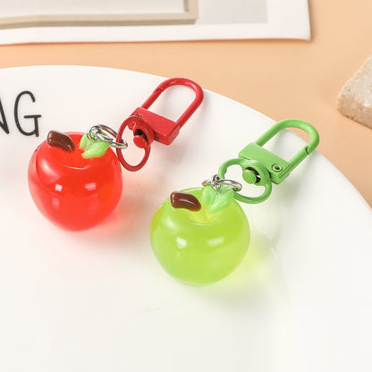 Apple Red Bag Charm Key Chain For Children’s Day, Resin Material Accessory
