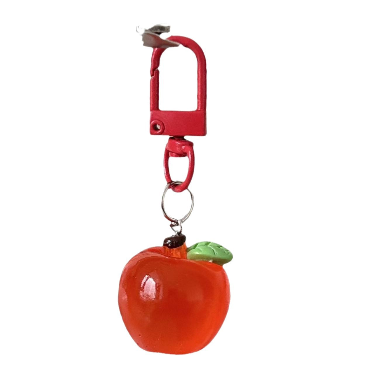 Apple Red Bag Charm Key Chain For Children’s Day, Resin Material Accessory