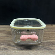 Iridescent White Medium Size + Pink Bow