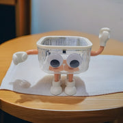 Iridescent White Medium Size + Eyes + Hands + Feet