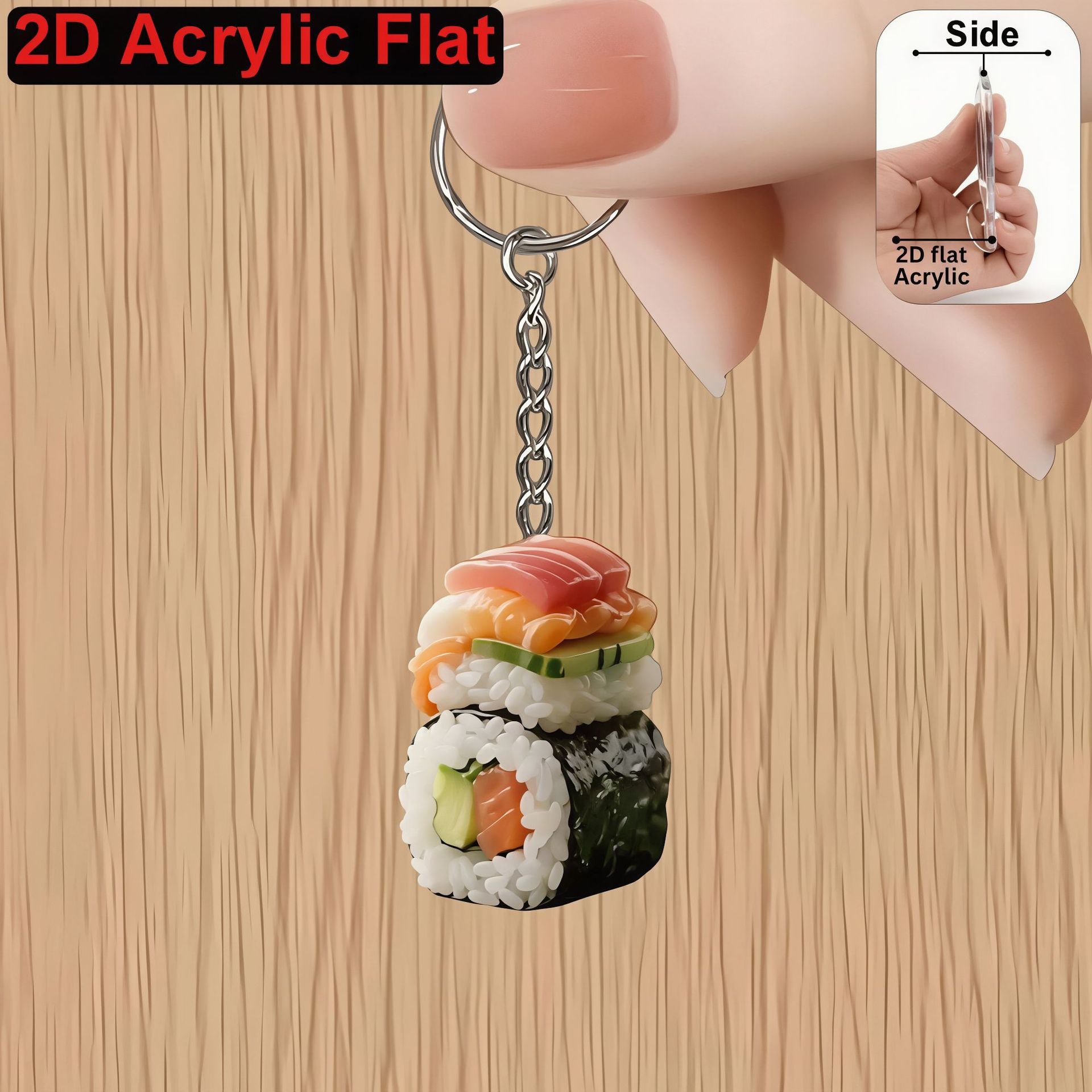 Christmas Acrylic Bag Charm Key Chain Accessory For Festive Holiday Decoration