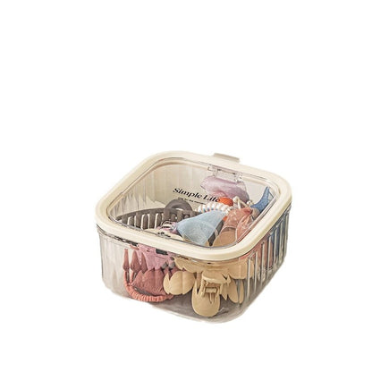 Modern Style Solid Color Plastic Storage Box For Organized Storage And Easy Cleaning