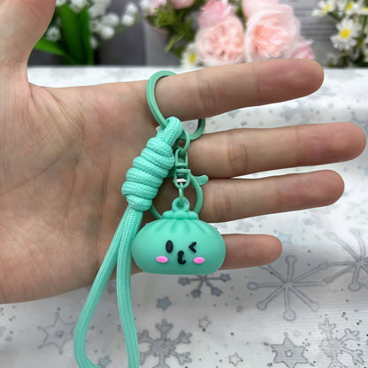 New Year Natural Pink Key Chains Bag Charms Made With Durable PVC Material
