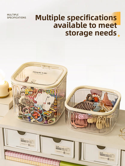 Modern Style Solid Color Plastic Storage Box For Organized Storage And Easy Cleaning