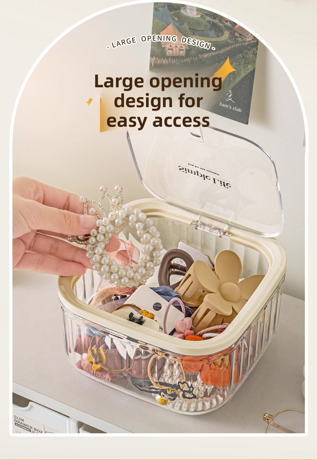Modern Style Solid Color Plastic Storage Box For Organized Storage And Easy Cleaning