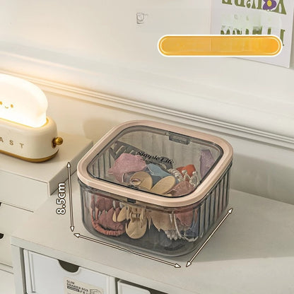 Modern Style Solid Color Plastic Storage Box For Organized Storage And Easy Cleaning
