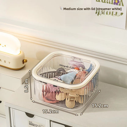 Modern Style Solid Color Plastic Storage Box For Organized Storage And Easy Cleaning