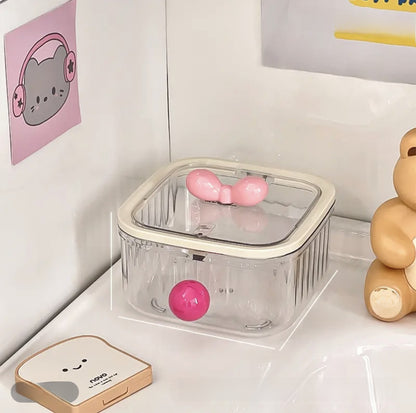 Modern Style Solid Color Plastic Storage Box For Organized Storage And Easy Cleaning