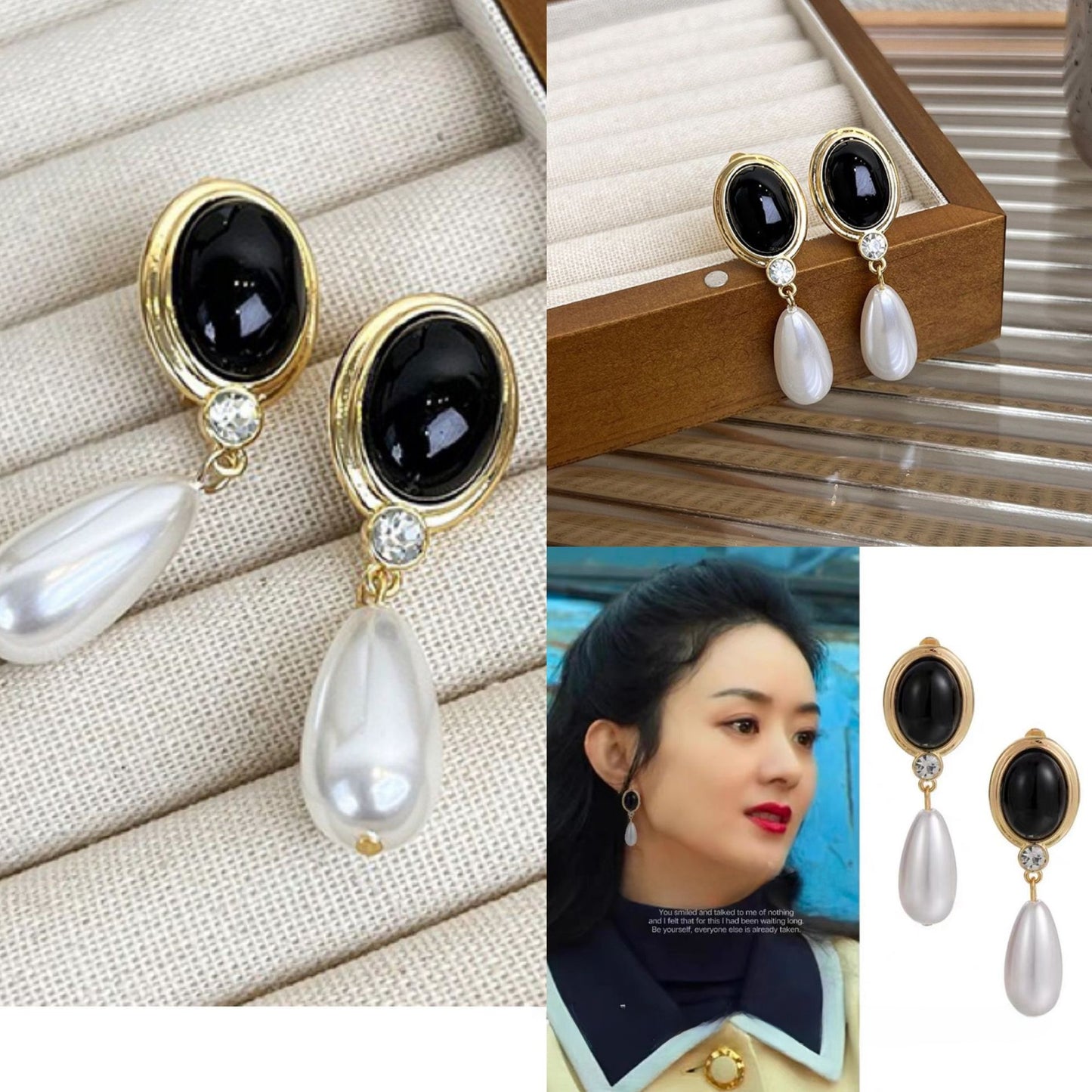 Geometric Stud Earrings For Unisex Featuring Electroplated Alloy With 925 Sterling Silver Posts And Artificial Pearl Inlay
