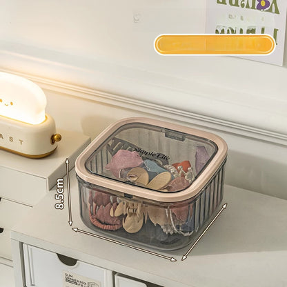 Modern Style Solid Color Plastic Storage Box For Organized Storage And Easy Cleaning