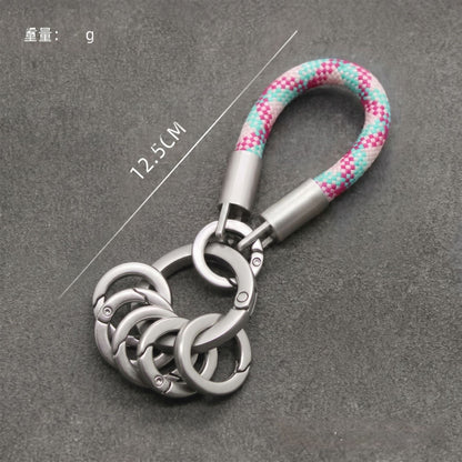 Dyed Black Key Chain Made Of Durable Zinc Alloy, Perfect Accessory For Keys And Bags