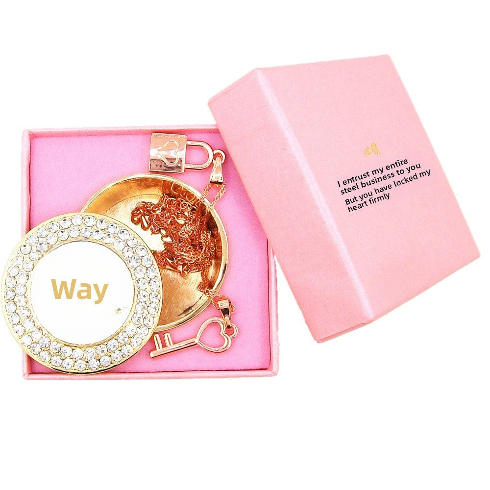 Heart Shape Jewelry Set In Simple Style With Electroplated Metal And Cable Chain, Available As 1 Set