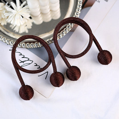 Fabric Curtains With Curtain Tiebacks For Elegant Window Decoration