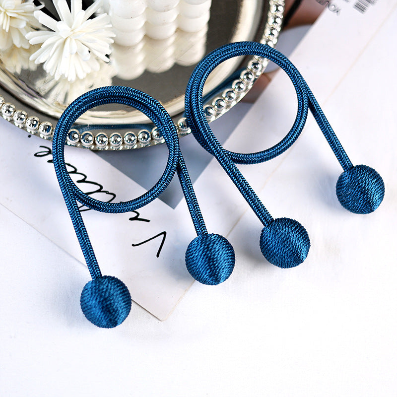Fabric Curtains With Curtain Tiebacks For Elegant Window Decoration