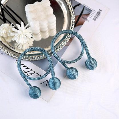 Fabric Curtains With Curtain Tiebacks For Elegant Window Decoration