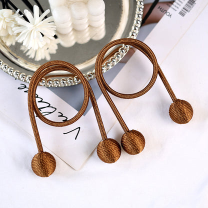 Fabric Curtains With Curtain Tiebacks For Elegant Window Decoration