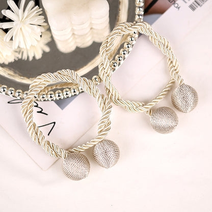 Fabric Curtains With Curtain Tiebacks For Elegant Window Decoration