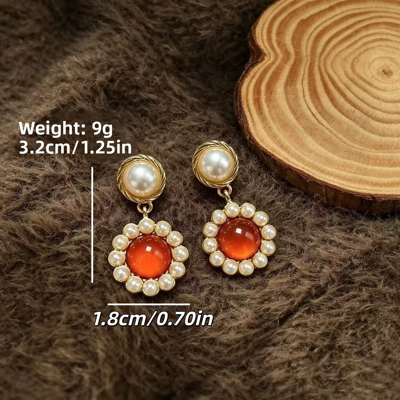 Water Droplets Earrings For Unisex Featuring Freshwater Pearl Inlay, Electroplated Alloy With 925 Sterling Silver Studs