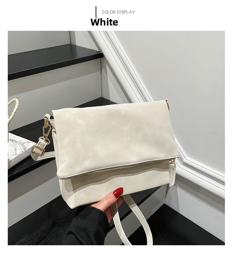 Women’s Square PU Leather Shoulder Bag With Sewing Thread Detail, Single Shoulder Strap, Perfect For Autumn