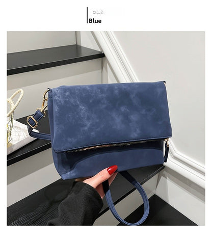 Women’s Square PU Leather Shoulder Bag With Sewing Thread Detail, Single Shoulder Strap, Perfect For Autumn