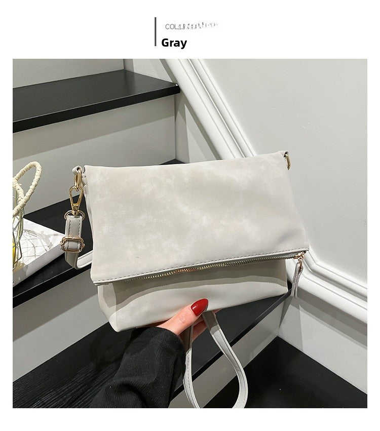Women’s Square PU Leather Shoulder Bag With Sewing Thread Detail, Single Shoulder Strap, Perfect For Autumn