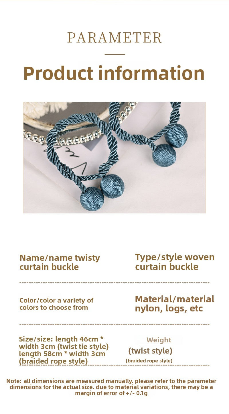 Fabric Curtains With Curtain Tiebacks For Elegant Window Decoration