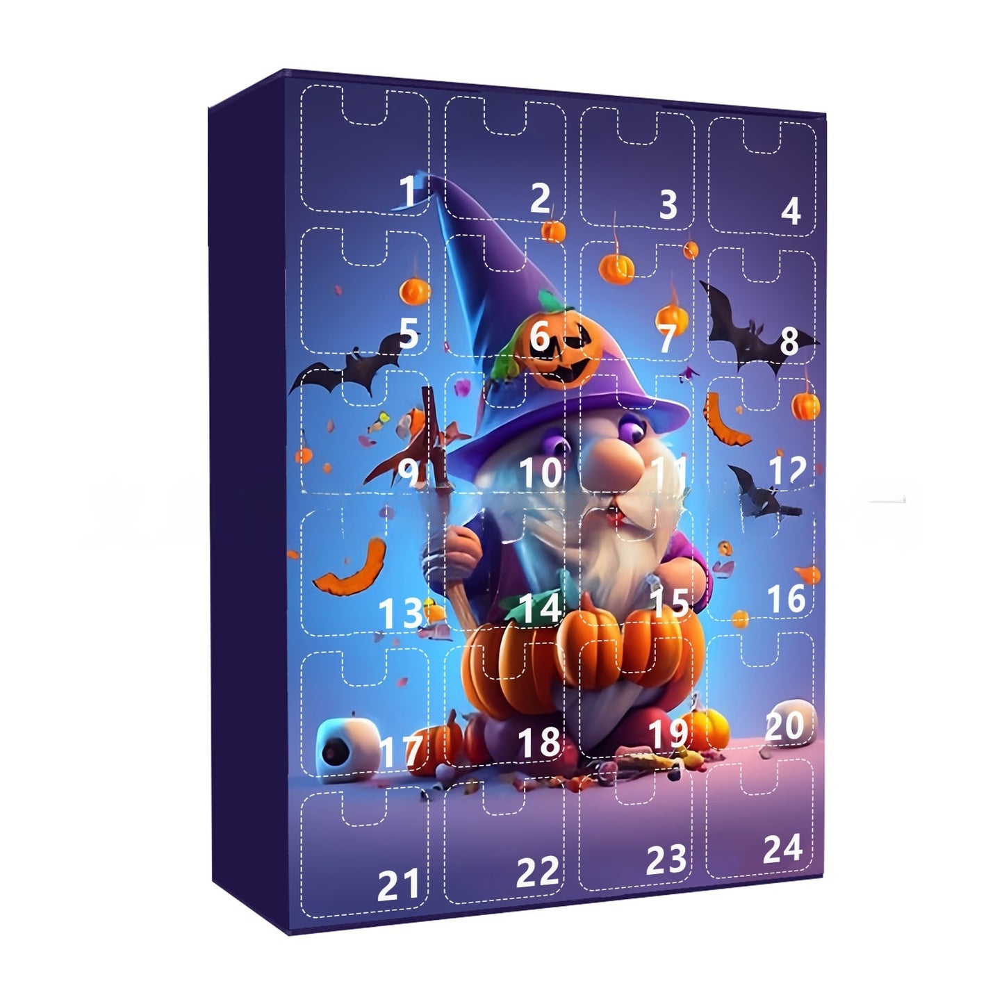 Halloween Pumpkin Dolls & Accessories In Resin, Novelty Blind Box Toys, 24 Pcs Set