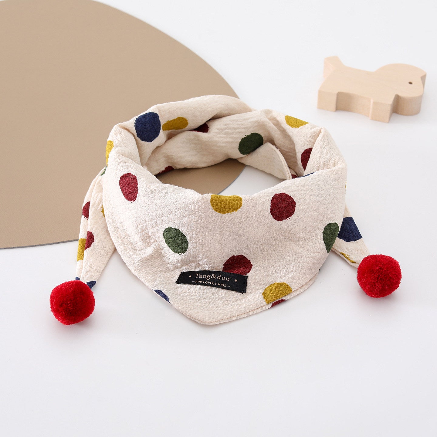 Cartoon Baby Bib In Soft Cotton, Perfect For Autumn, Featuring Adorable Designs For Comfortable Wear