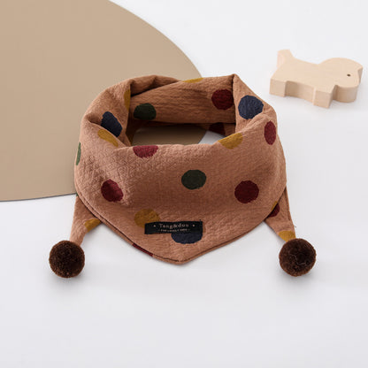 Cartoon Baby Bib In Soft Cotton, Perfect For Autumn, Featuring Adorable Designs For Comfortable Wear