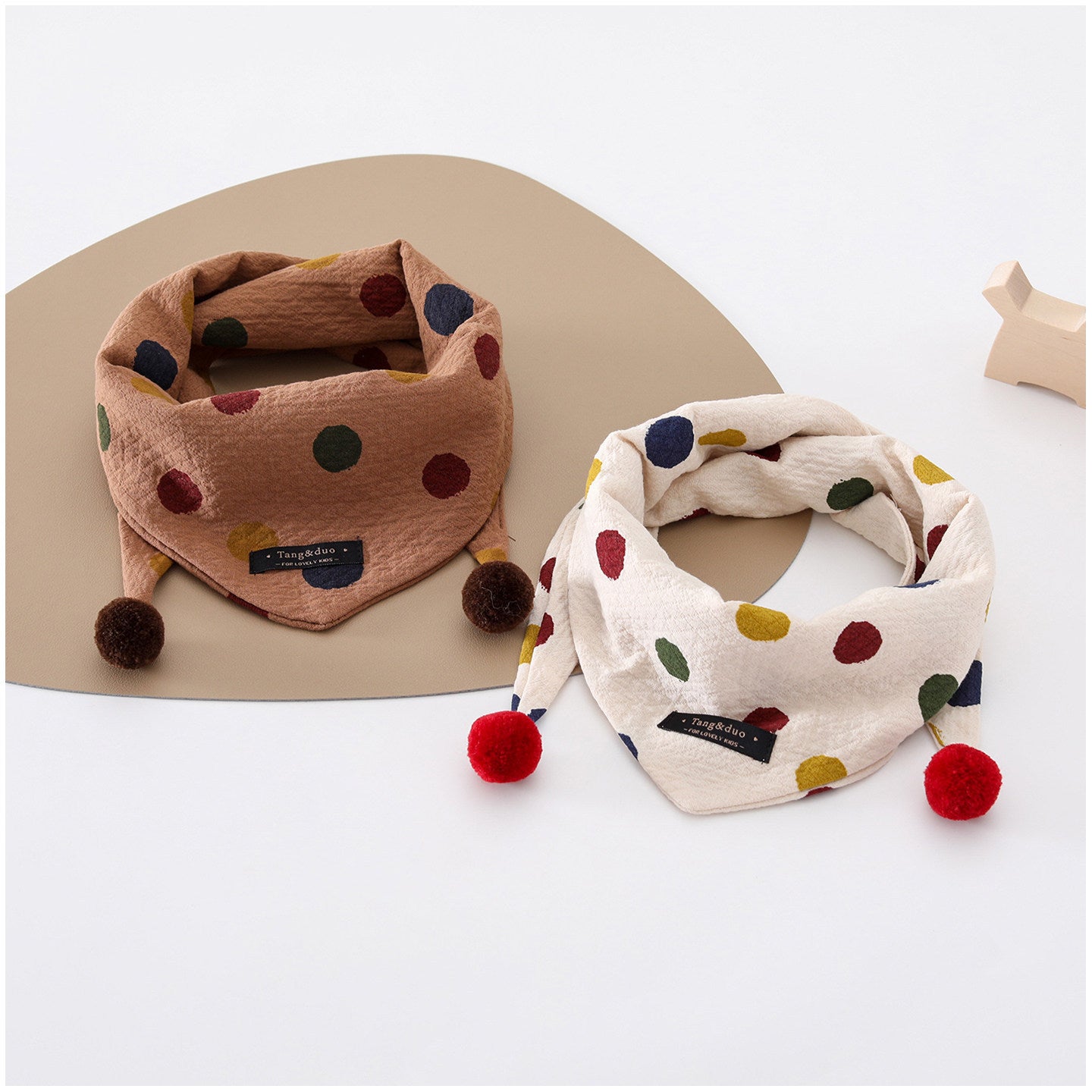 Cartoon Baby Bib In Soft Cotton, Perfect For Autumn, Featuring Adorable Designs For Comfortable Wear