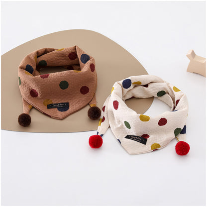 Cartoon Baby Bib In Soft Cotton, Perfect For Autumn, Featuring Adorable Designs For Comfortable Wear