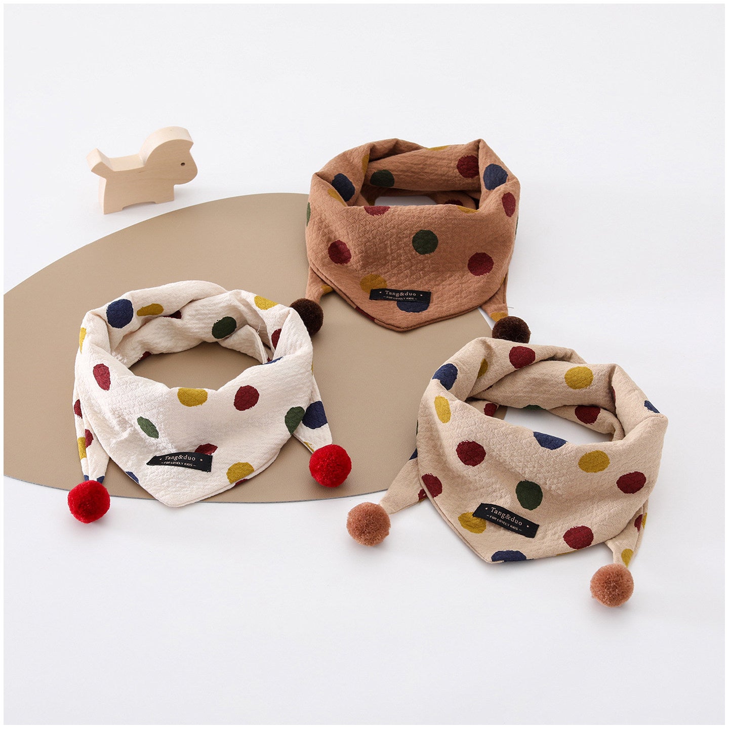 Cartoon Baby Bib In Soft Cotton, Perfect For Autumn, Featuring Adorable Designs For Comfortable Wear