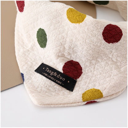 Cartoon Baby Bib In Soft Cotton, Perfect For Autumn, Featuring Adorable Designs For Comfortable Wear