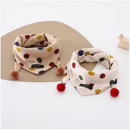 Cartoon Baby Bib In Soft Cotton, Perfect For Autumn, Featuring Adorable Designs For Comfortable Wear