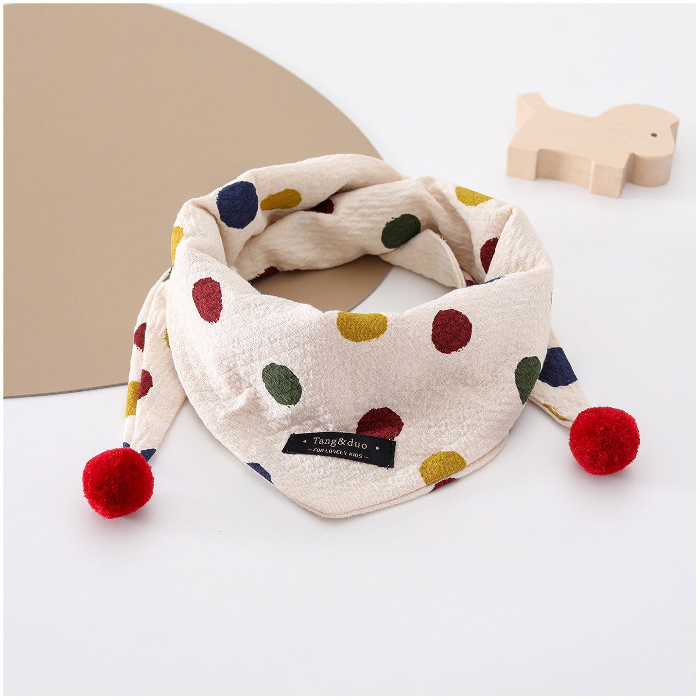 Cartoon Baby Bib In Soft Cotton, Perfect For Autumn, Featuring Adorable Designs For Comfortable Wear