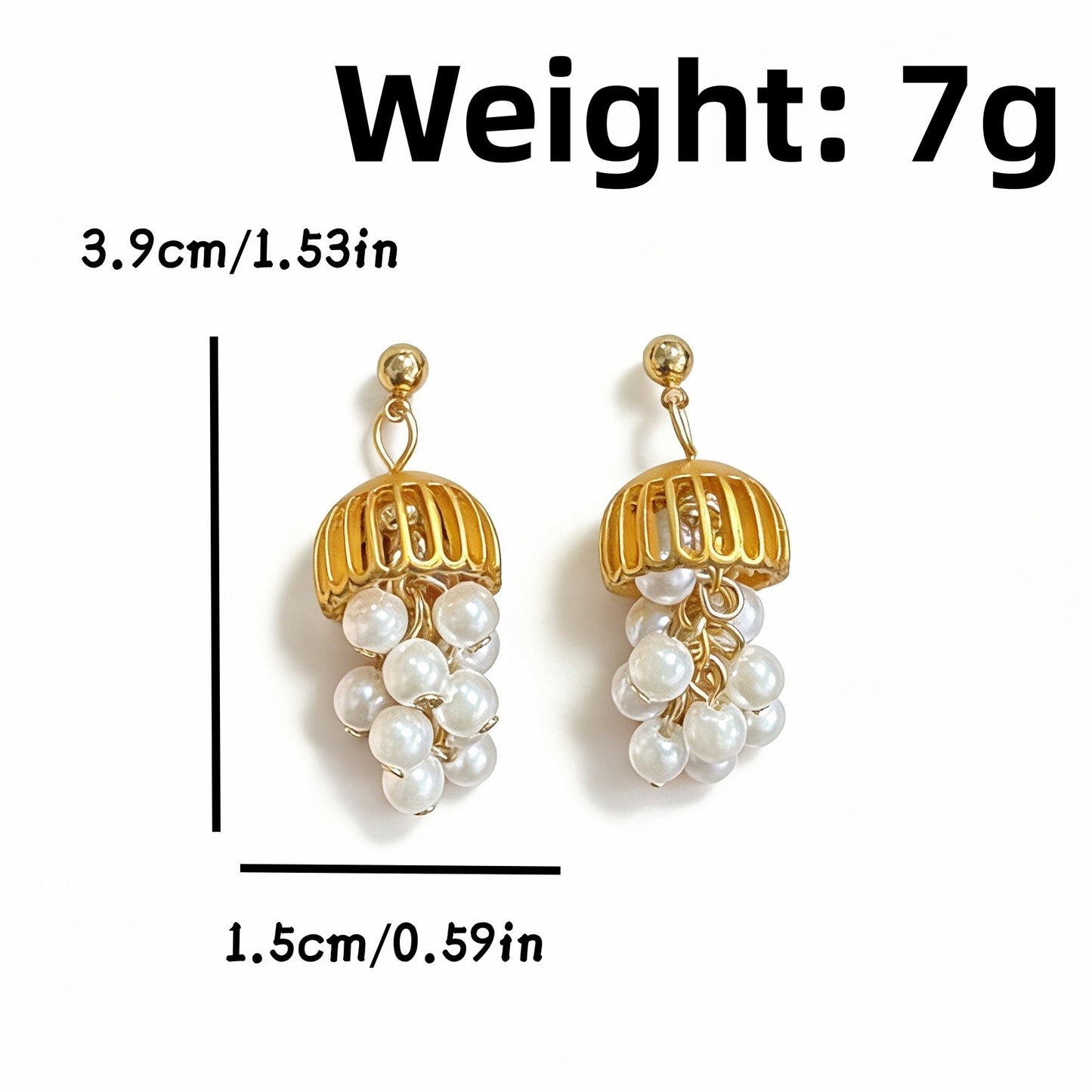 Tassel Earrings For Unisex Featuring White Alloy Design With 925 Sterling Silver Studs