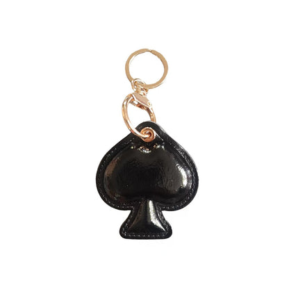 New Year Gold Card Key Chain With PU Leather Bag Charm Accessory
