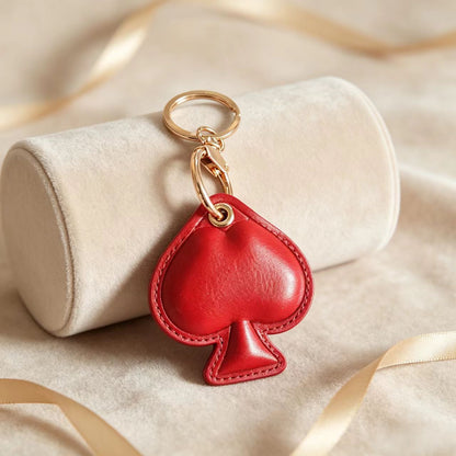 New Year Gold Card Key Chain With PU Leather Bag Charm Accessory