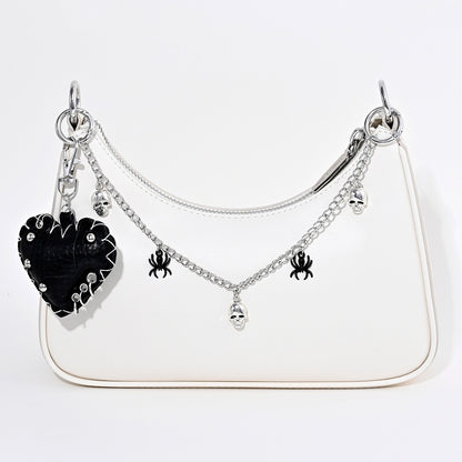 Heart Shape Key Chain Featuring Durable Zinc Material With PU Inlay For Stylish And Long-Lasting Use