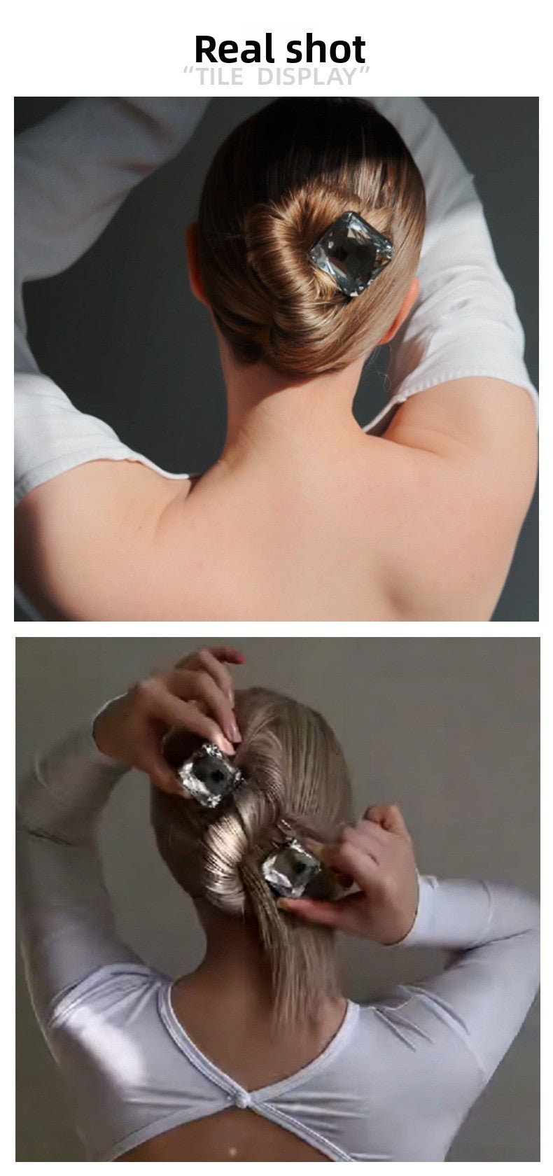Geometric Bridal Insert Comb For Women With Rhinestones In Gold