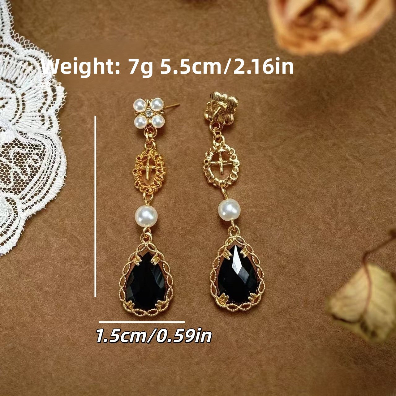 Elaborate Water Droplets Earrings For Unisex Featuring Electroplated Silver Alloy With Crystal Inlay